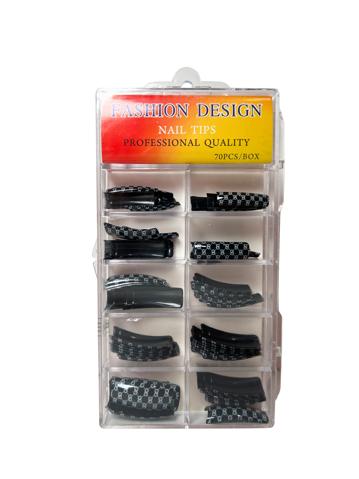 Pre-Designed Nail Tips 70pc - Mixed Designs (22 Styles)