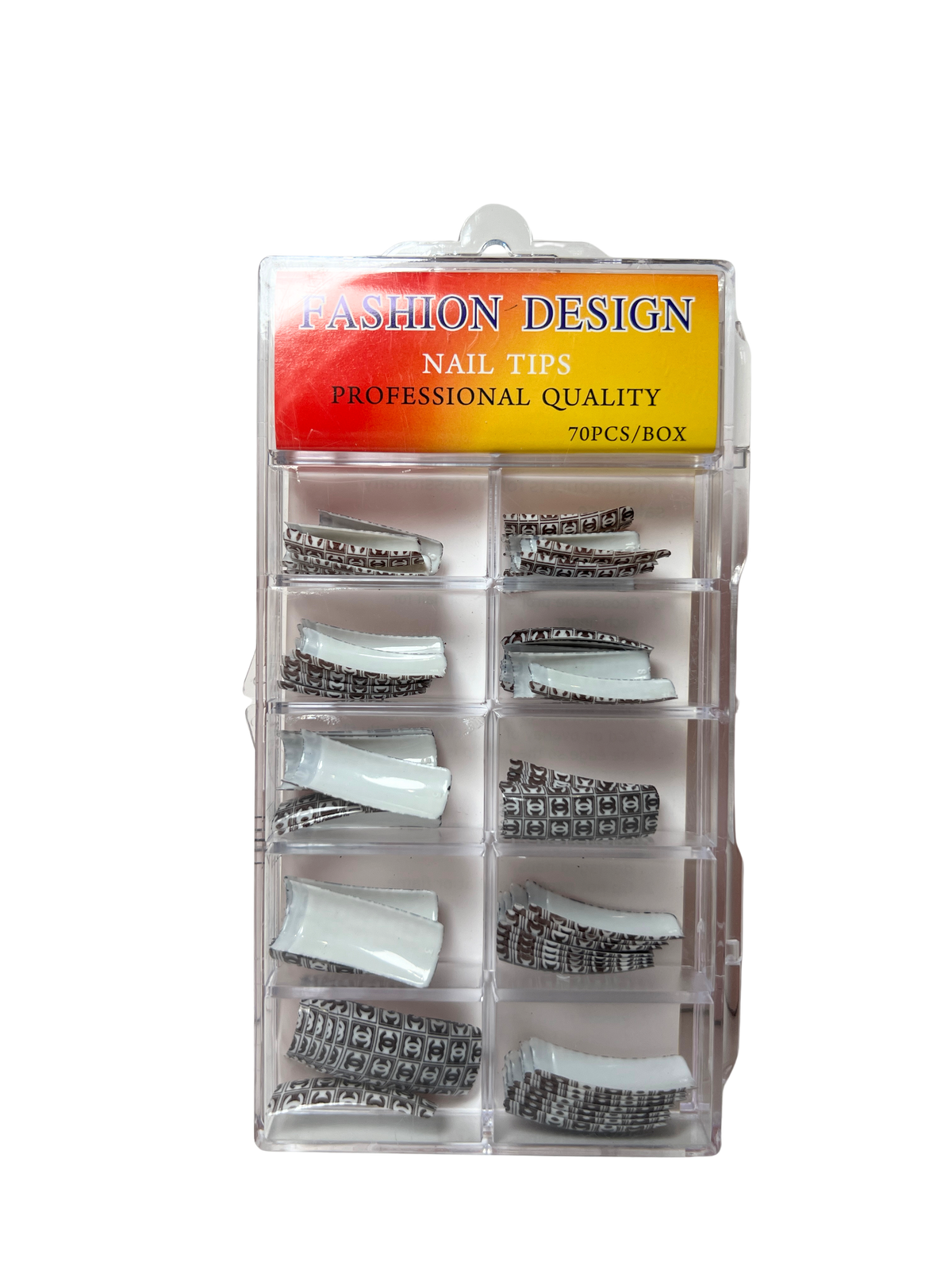 Pre-Designed Nail Tips 70pc - Mixed Designs (22 Styles)