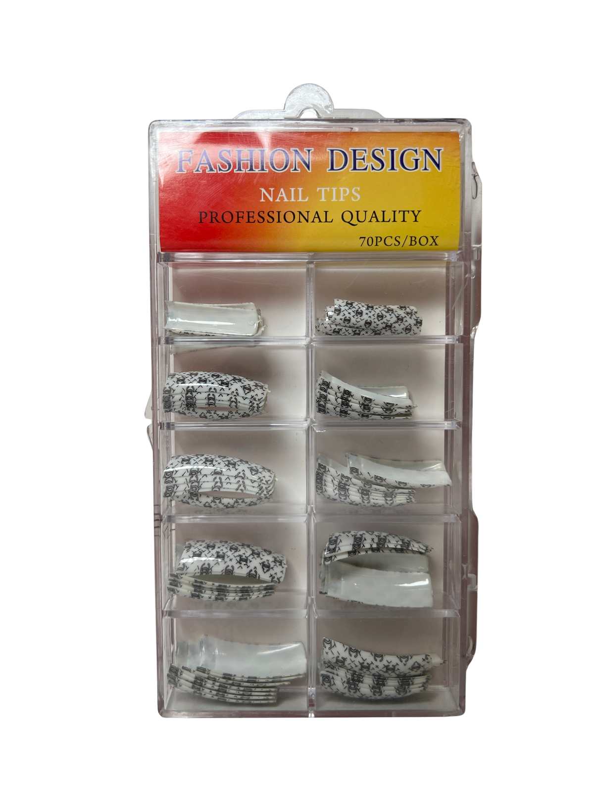 Pre-Designed Nail Tips 70pc - Mixed Designs (22 Styles)