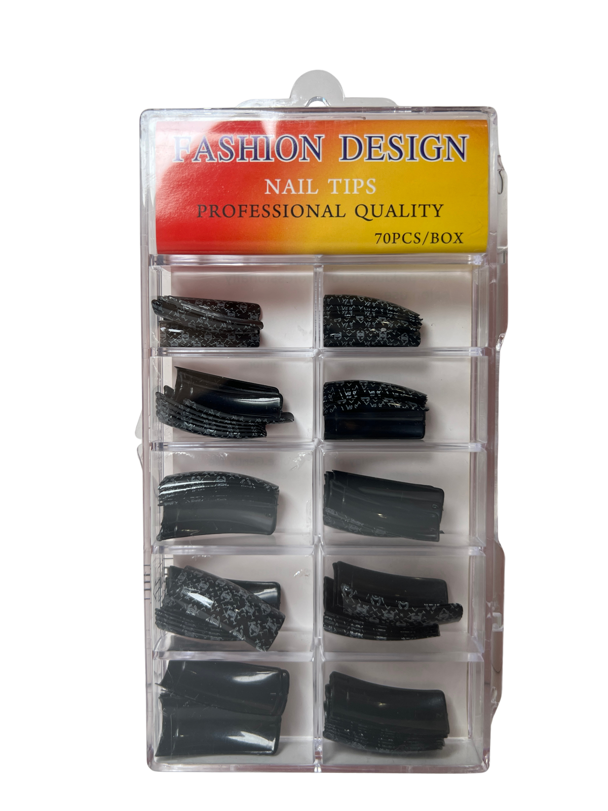Pre-Designed Nail Tips 70pc - Mixed Designs (22 Styles)