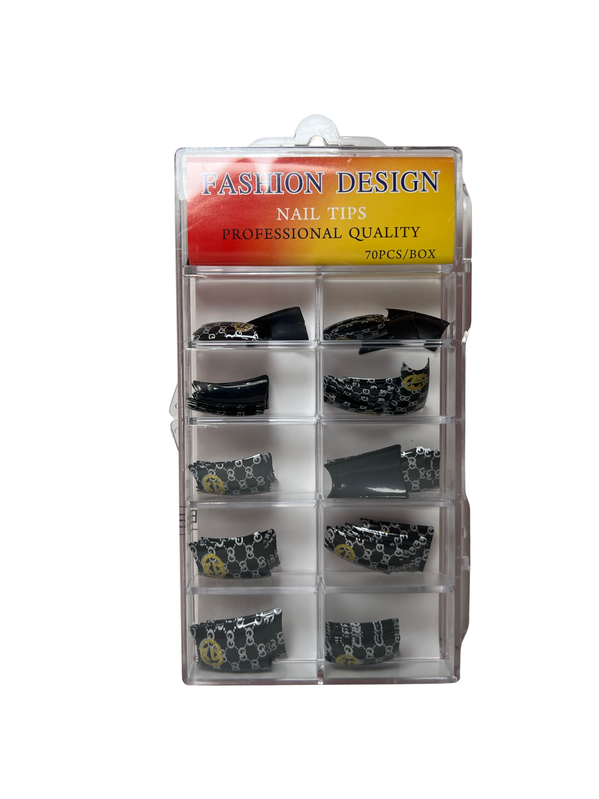 Pre-Designed Nail Tips 70pc - Mixed Designs (22 Styles)