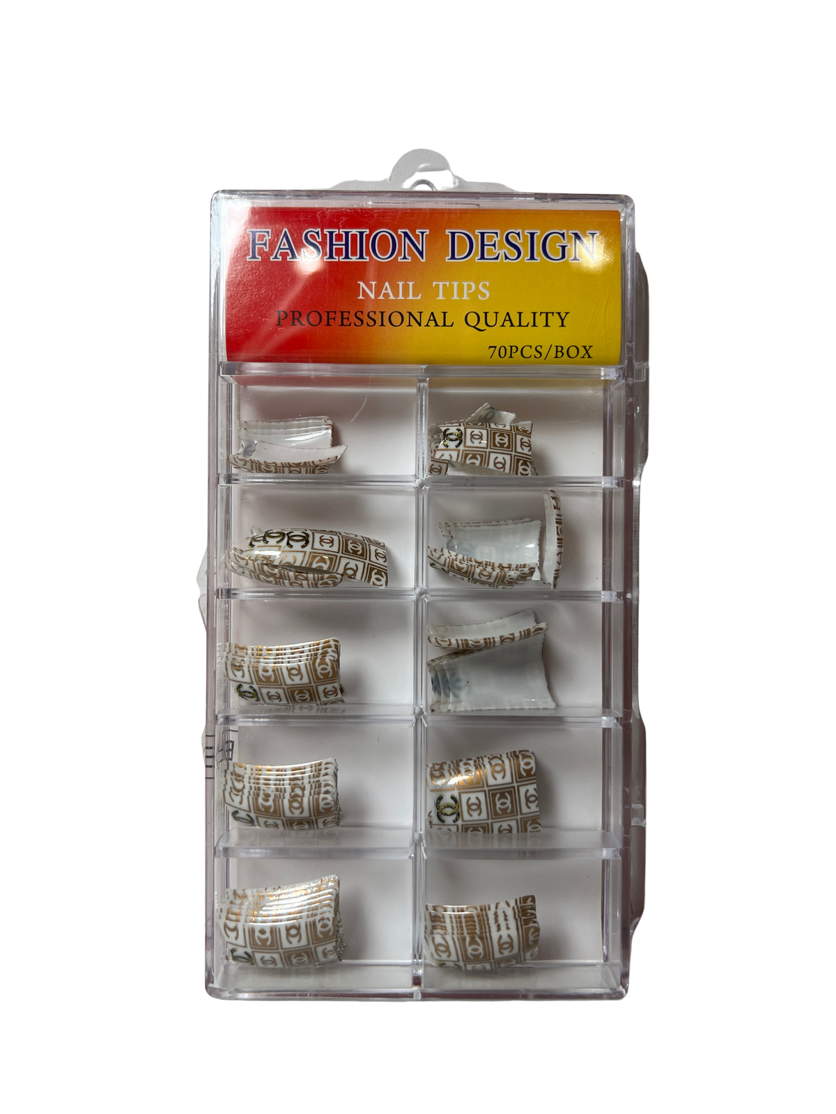 Pre-Designed Nail Tips 70pc - Mixed Designs (22 Styles)
