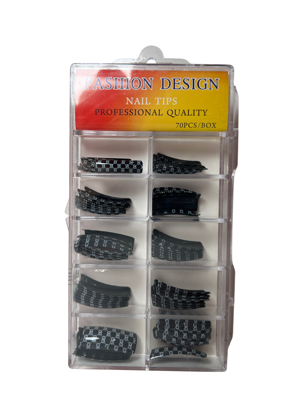 Pre-Designed Nail Tips 70pc - Mixed Designs (22 Styles)