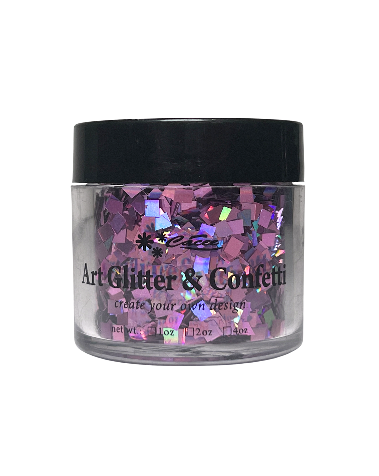 CACEE Art Glitter & Confetti - Holo Pink #90