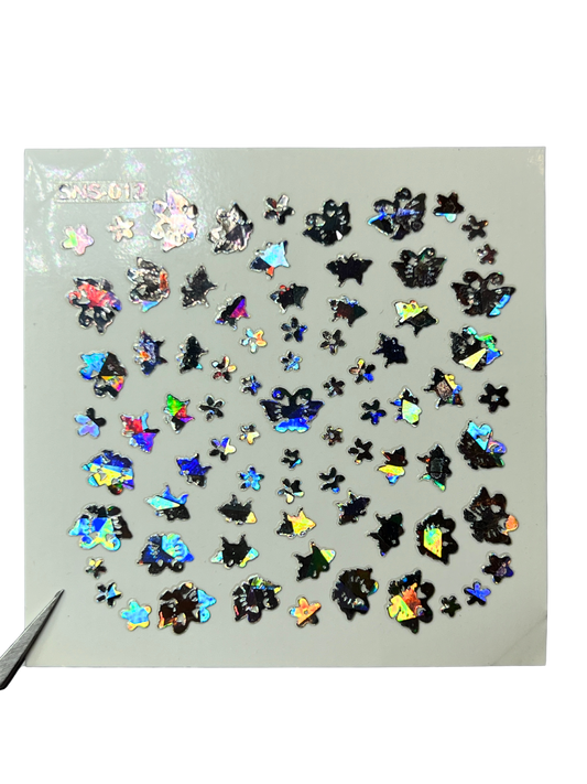 LECECIA Seashell Holographic Nail Stickers - SNS-012