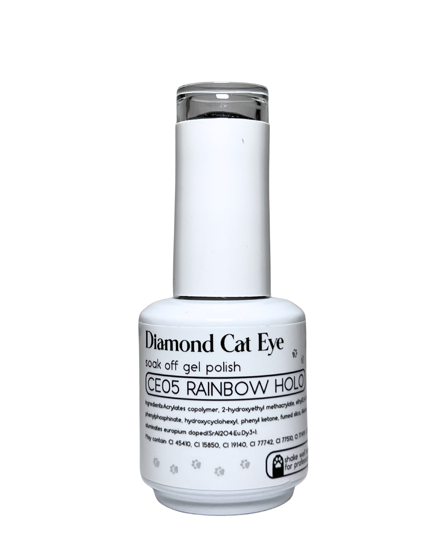 SOFIGLAZE Gel Color 0.5oz Diamond Cat Eye - CE05 Rainbow Holo