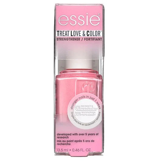 ESSIE Treat, Love, & Color Nail Strengthener 0.46oz - Power Punch Pink #31