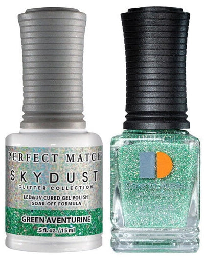 LECHAT Perfect Match SkyDust Gel Duo - Green Aventurine #SDMS23