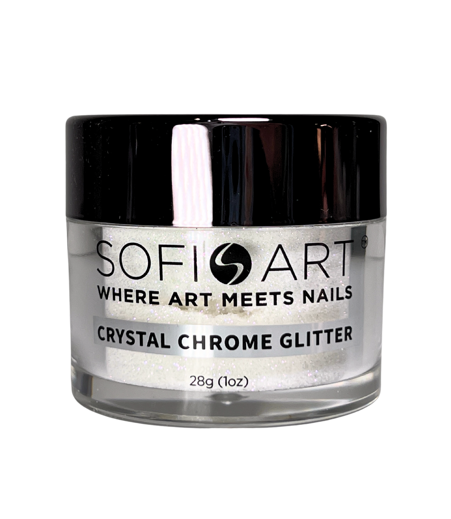 SOFIART Chrome Glitter 1oz - Silver Crystal FC04