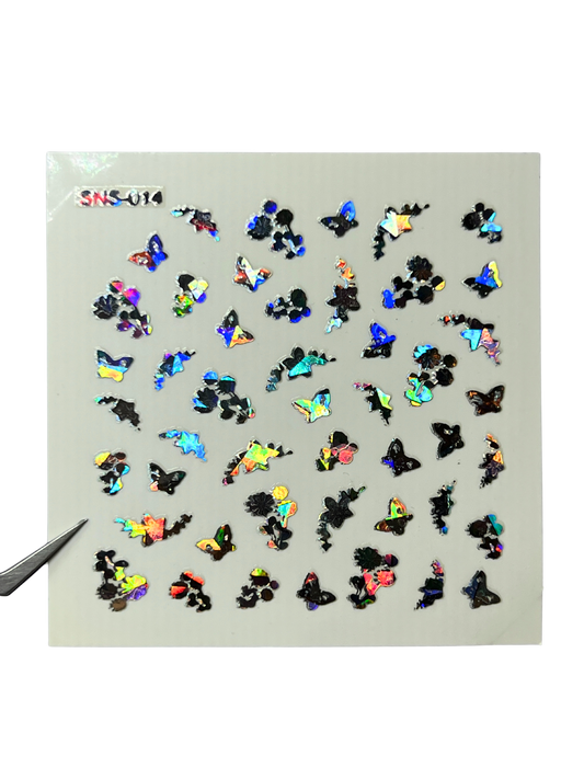 LECECIA Seashell Holographic Nail Stickers - SNS-014