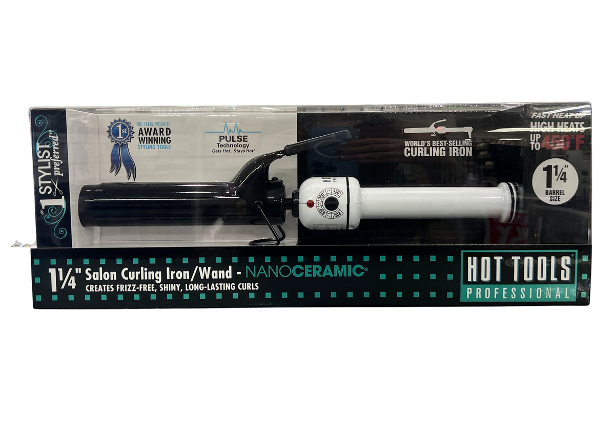HOT TOOLS Professional Nano Ceramic 1 1/4" Salon Curling Iron/Wand