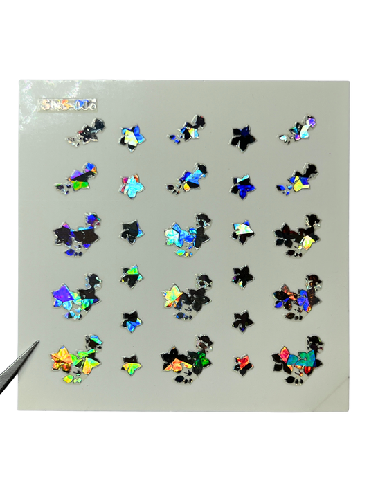 LECECIA Seashell Holographic Nail Stickers - SNS-006