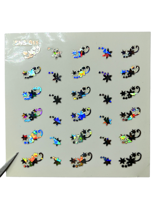 LECECIA Seashell Holographic Nail Stickers - SNS-011