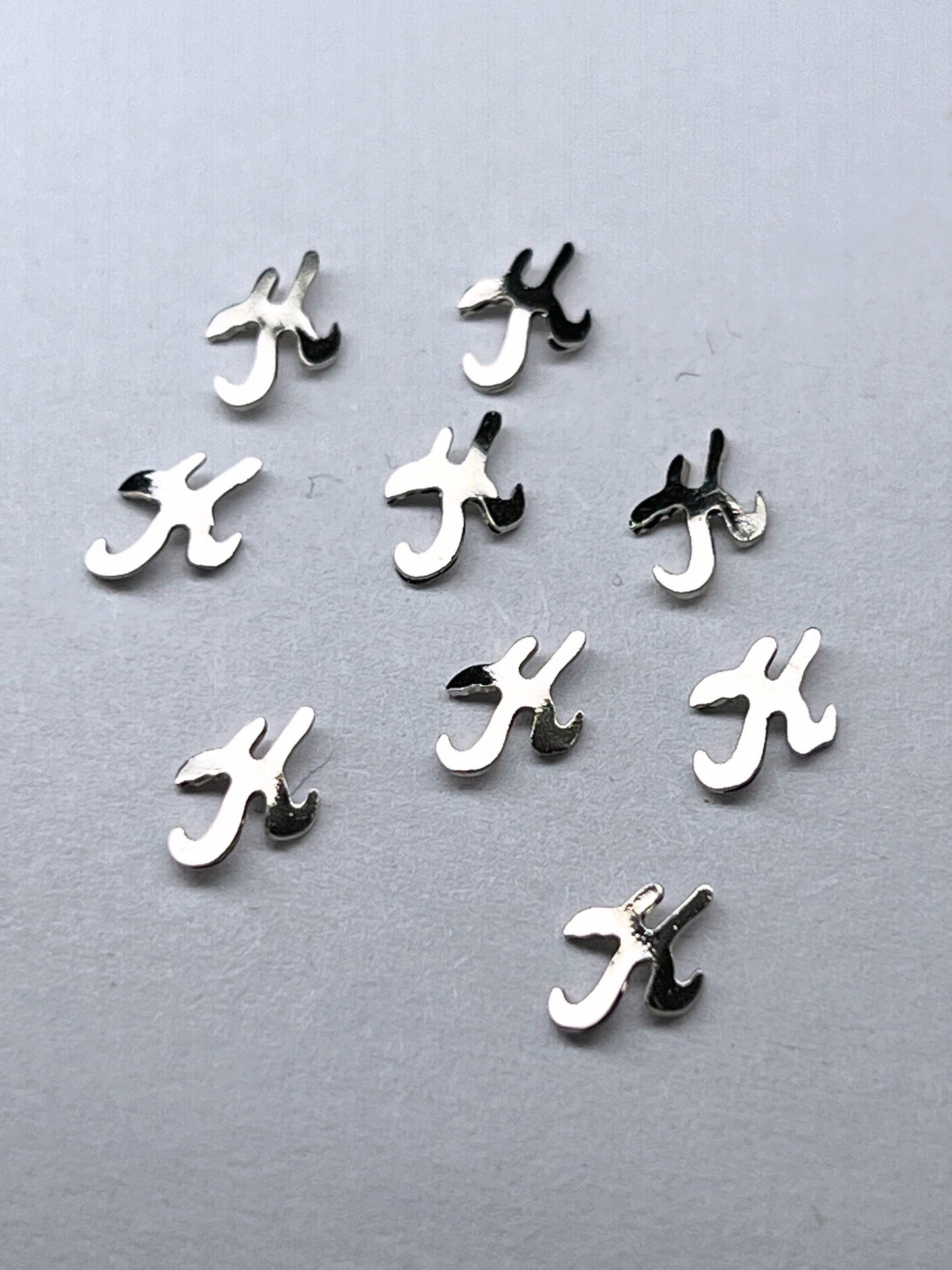 90's Silver Alphabet Charms - Letter K