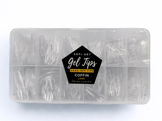 SOFI-ART Gel Tips 504 pcs - Coffin Long