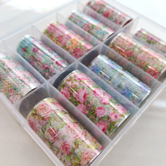 Nail Foil Transfers - Flowers