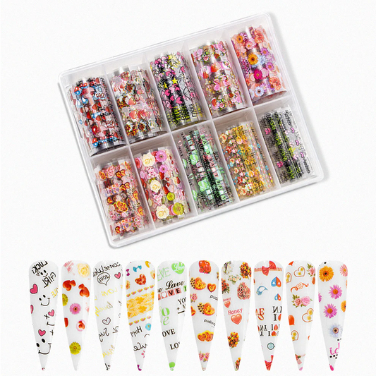 Nail Foil Transfers - Love