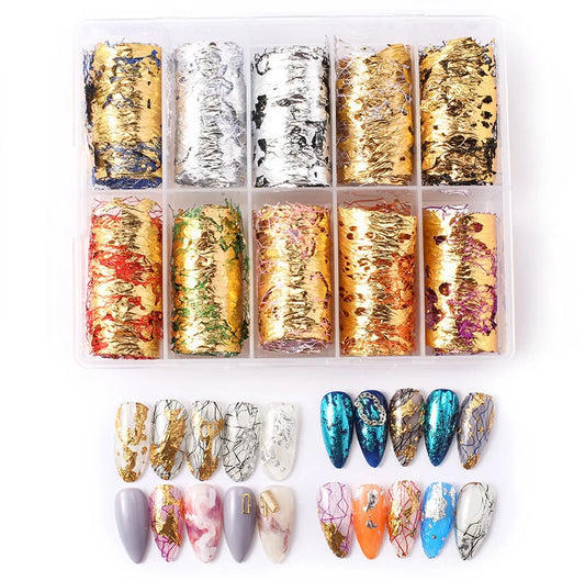 Nail Foil Transfers - Mesh Foil