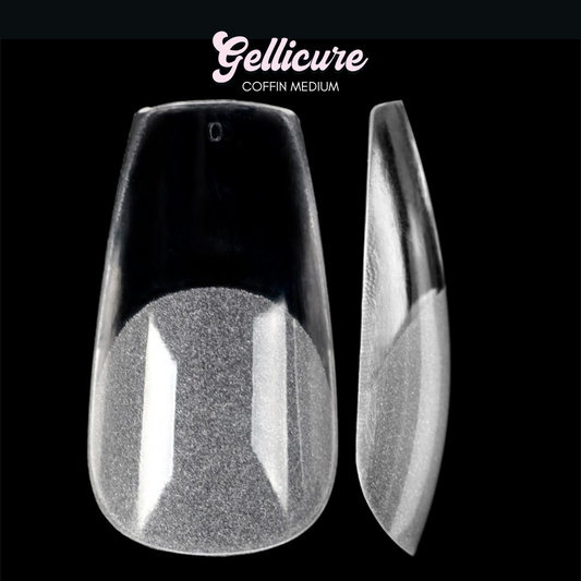GELLICURE Pre-etched Gel Tips 552 pcs - Coffin Medium