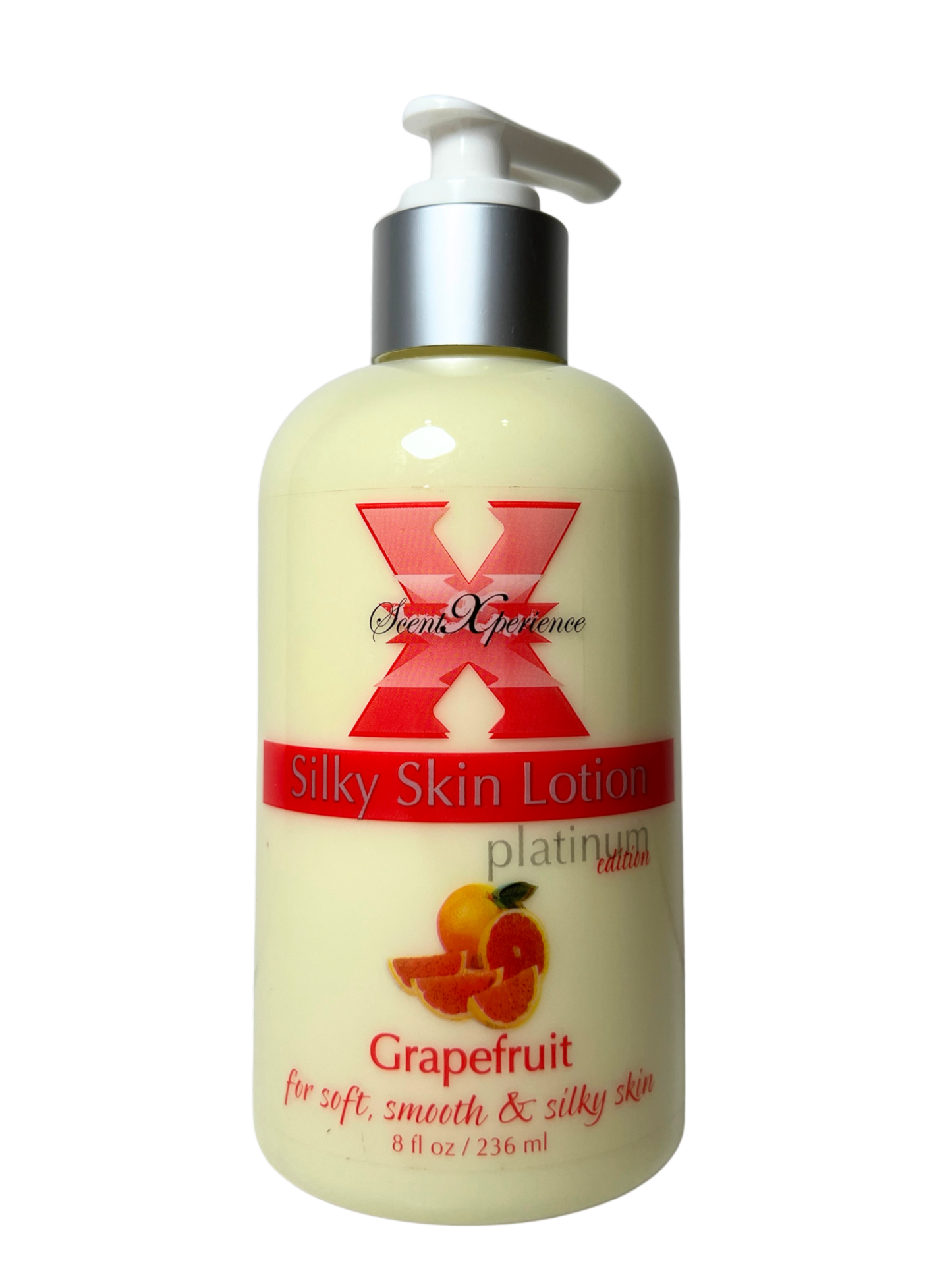 SCENT XPERIENCE Silky Skin Lotion Platinum Edition 8oz - Grapefruit
