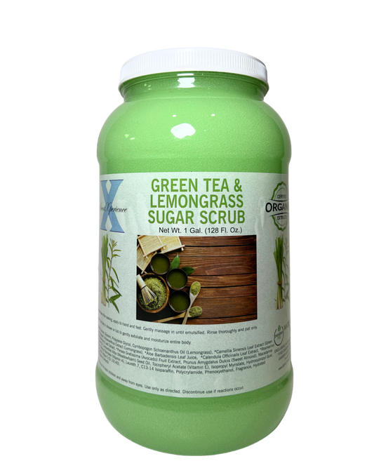 SCENT XPERIENCE Organic Spa Sugar Scrub - Green Tea & Lemongrass