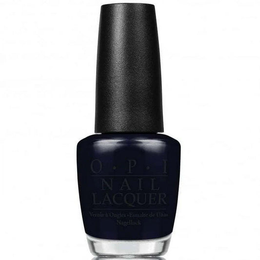 black nail polish with black cap on white background