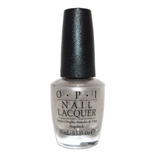 OPI nail polish bottle with black cap on a white background
