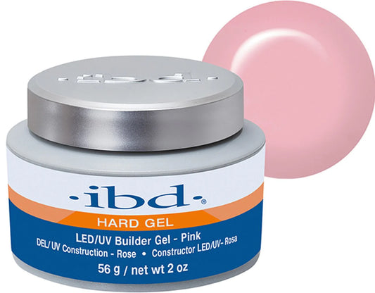 IBD Hard Gel LED/UV Builder Gel 2oz - Pink