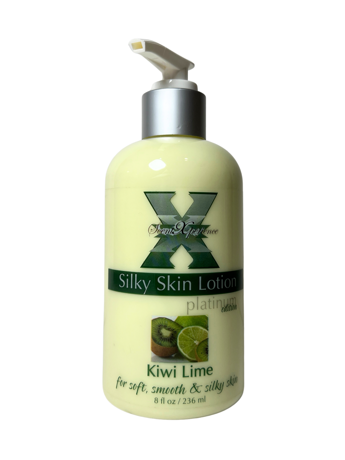 SCENT XPERIENCE Silky Skin Lotion Platinum Edition 8oz - Kiwi Lime