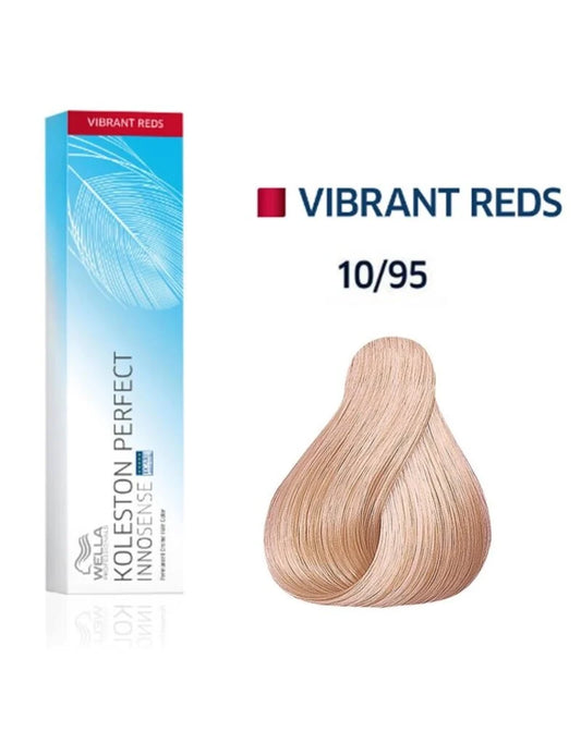 WELLA Koleston Perfect Innosense Permanent Creme Hair Color - 10/95 (Lightest Blonde/Cendre Red Violet)