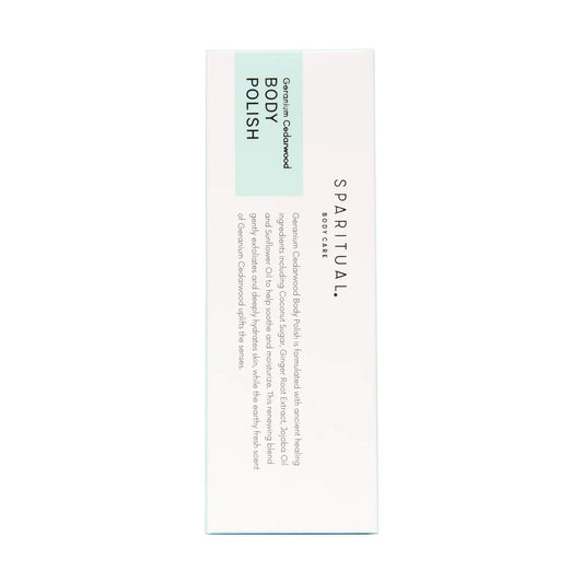 SPARITUAL Slow Beauty® Geranium Cedarwood Body Polish 6oz