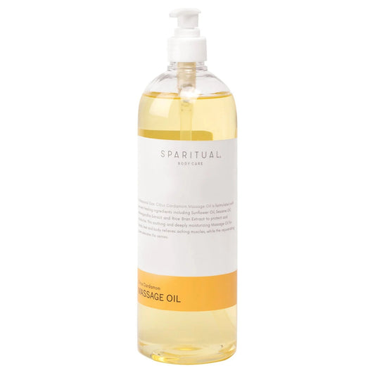 SPARITUAL Slow Beauty® Citrus Cardamom Massage Oil 33oz