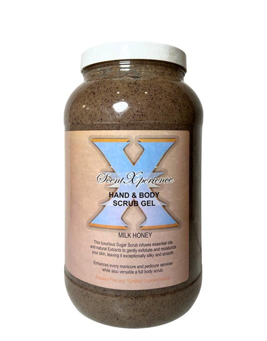 SCENT XPERIENCE Hand & Body Scrub Gel - Milk & Honey