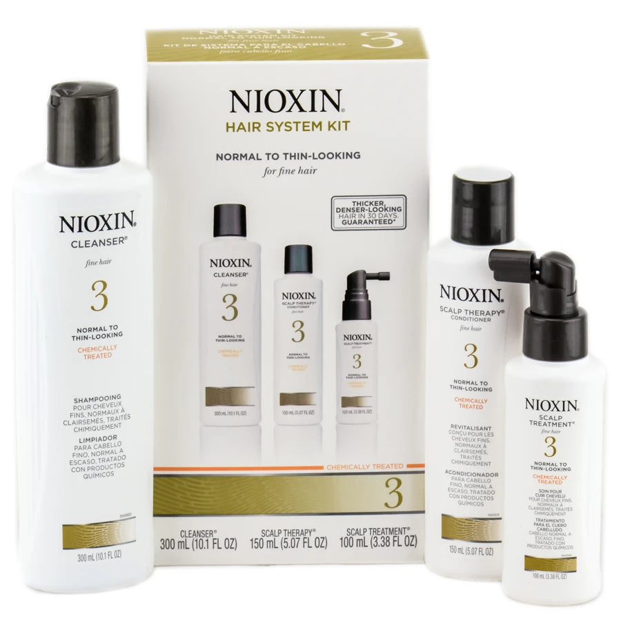 NIOXIN Hair System Kit #3 - Normal to Thin Looking for Fine Hair