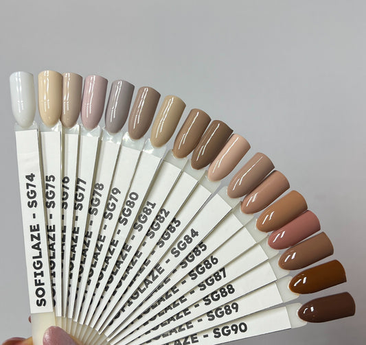 SOFIGLAZE Gel Color 0.5oz - Inclusive Nudes Series