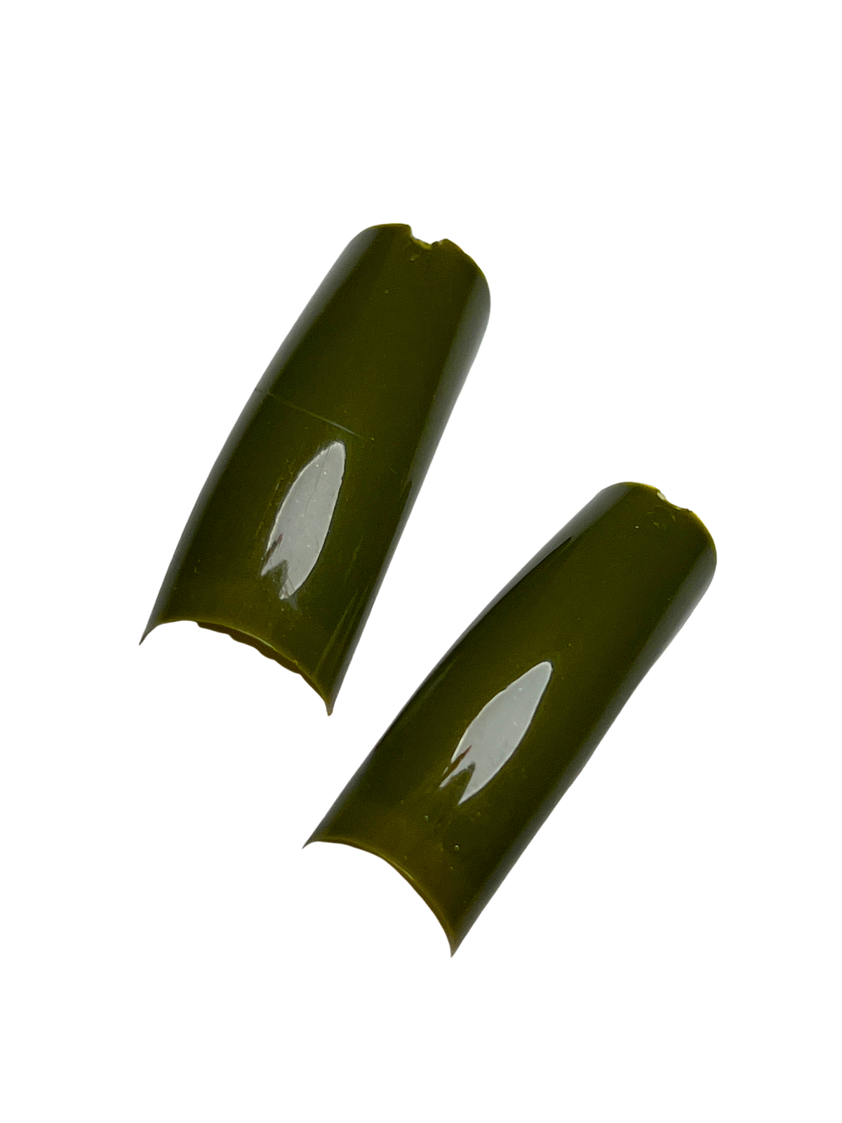 Color Nail Tips 550pc - Olive Green