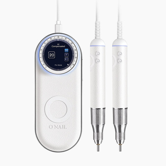 O NAIL AI Precision Nail Drill - White