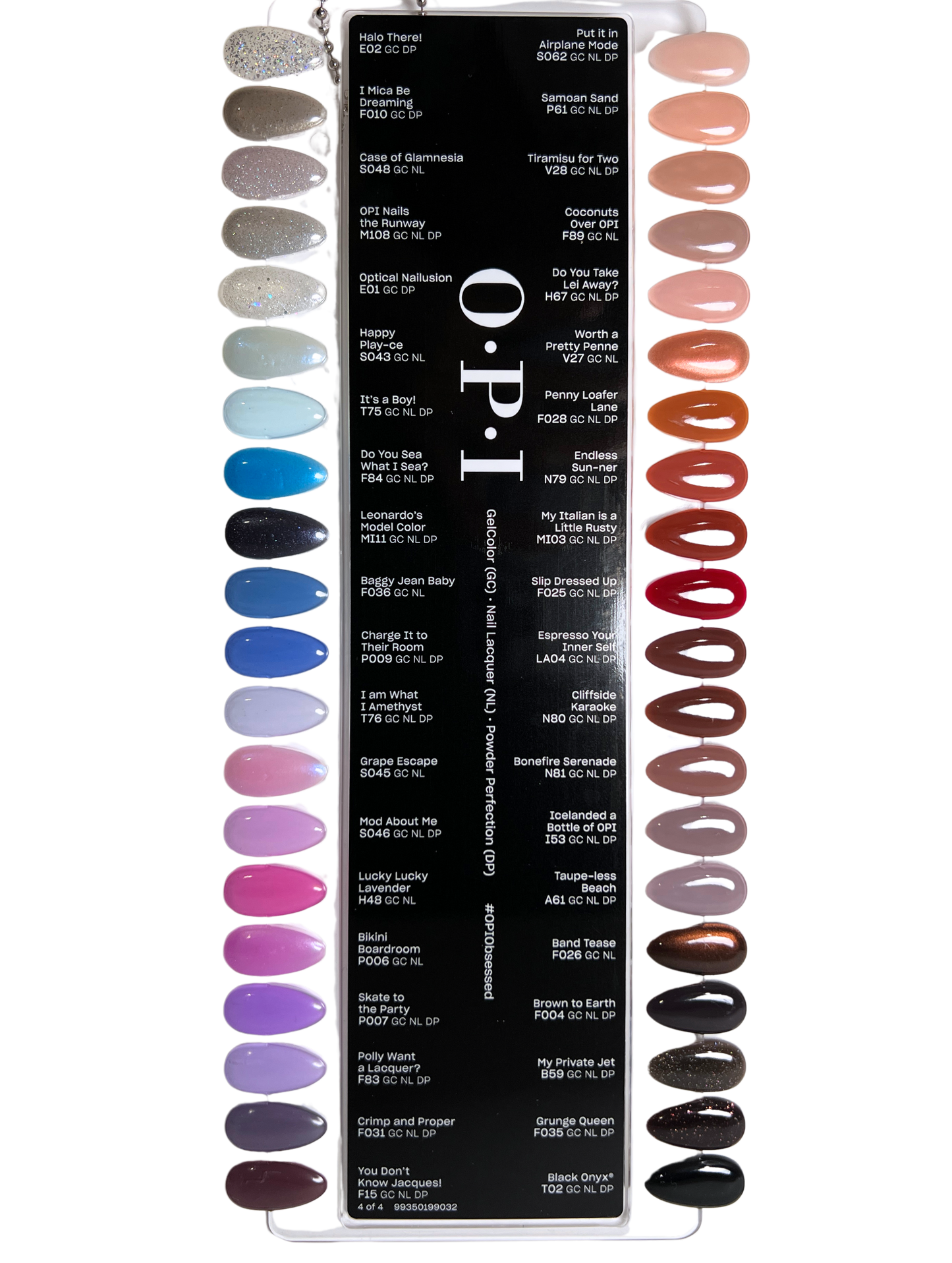 OPI Color Chart