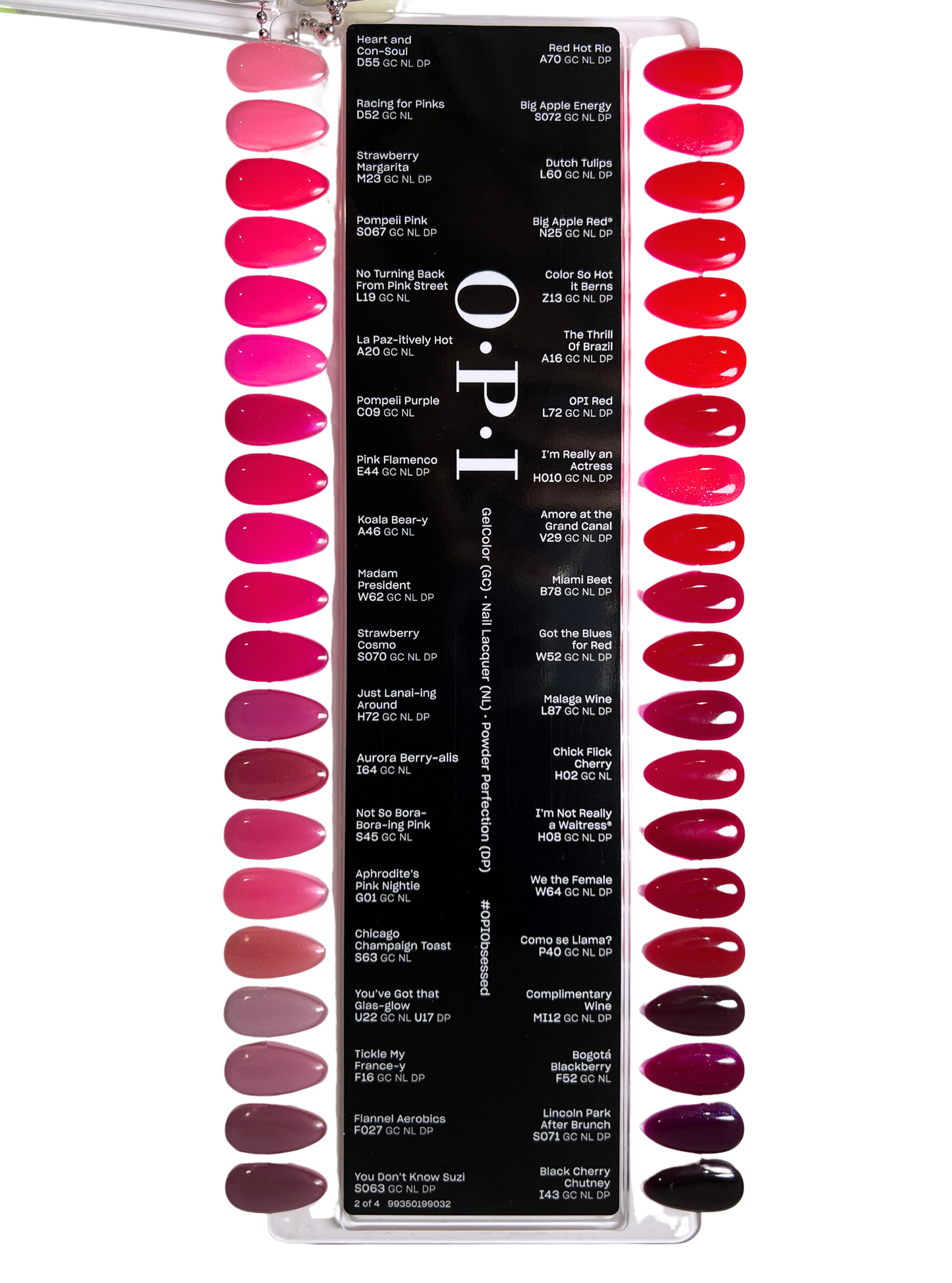 OPI Color Chart