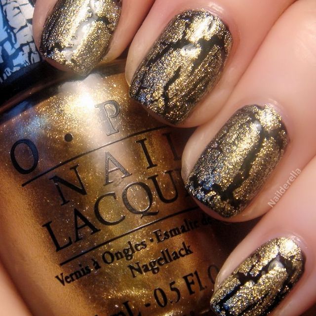 OPI Nail Lacquer 0.5oz - Gold Shatter #E60