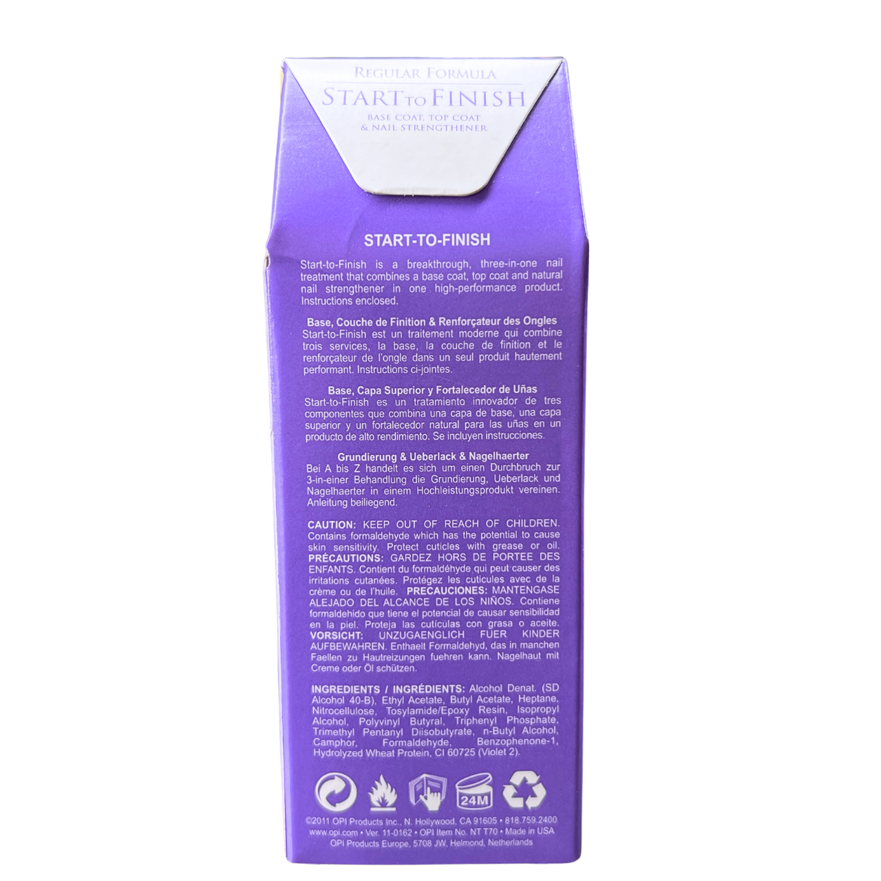 OPI Nail Lacquer 0.5oz - Start To Finish Regular Formula #NTT70