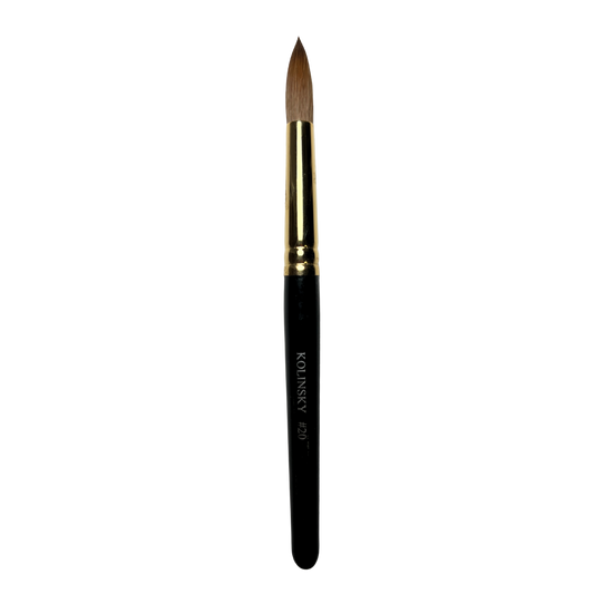 Pure Kolinsky Brush Black Handle  - #20