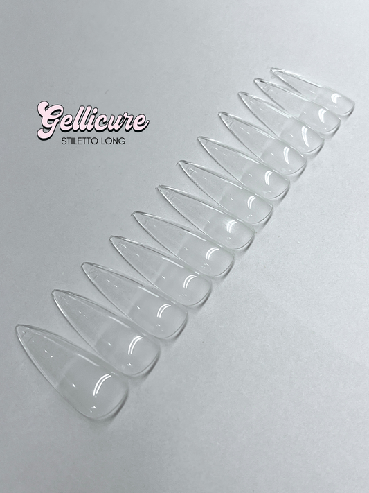 GELLICURE Pre-etched Gel Tips 120 pcs - Stiletto Long
