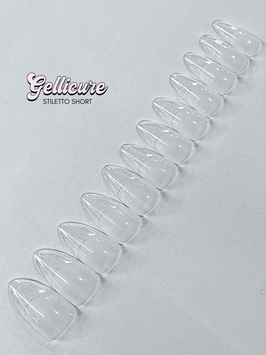GELLICURE Pre-etched Gel Tips 120 pcs - Stiletto Short