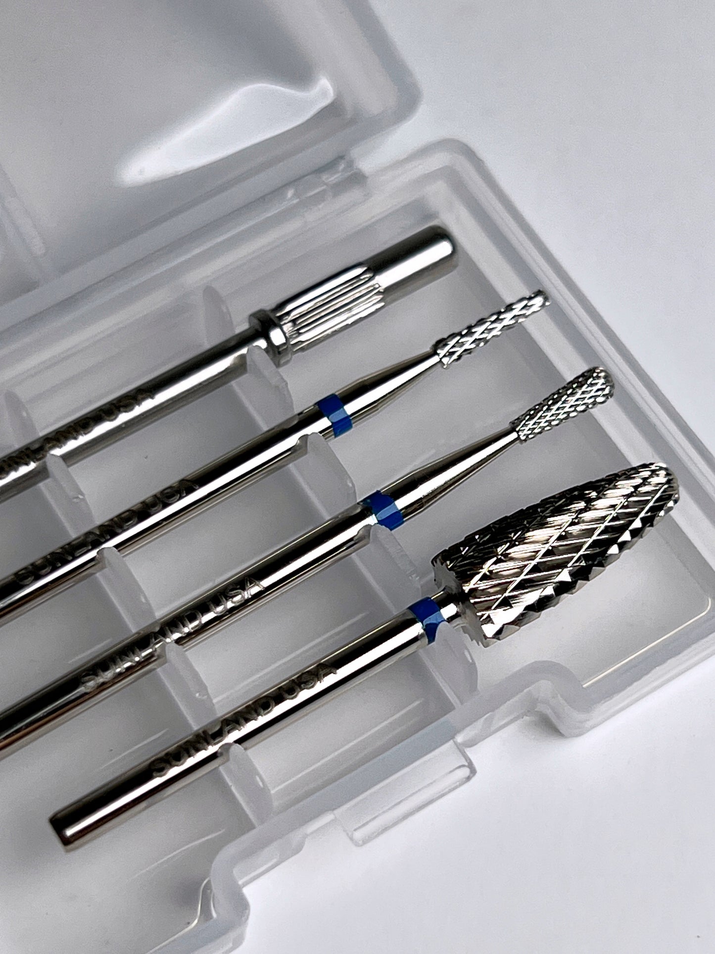 Mani + Pedi Carbide Drill Bit 4pc Set - Medium