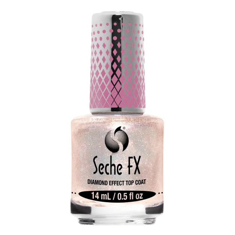 Seche FX Diamond Effect Top Coat 0.5oz - Pink
