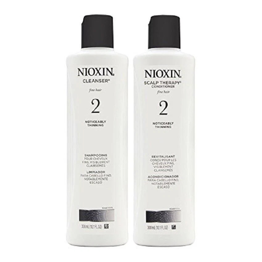 NIOXIN Scalp Therapy System 2 Noticeably Thinning Cleanser + Conditioner Set