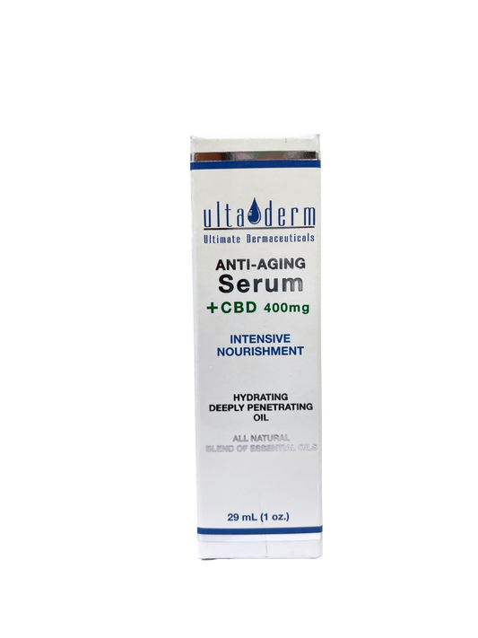 CLEARZAL UltaDerm Anti-Aging Serum + CBD 400mg - 1oz