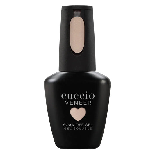 Cuccio Veneer soak off gel bottle on a white background