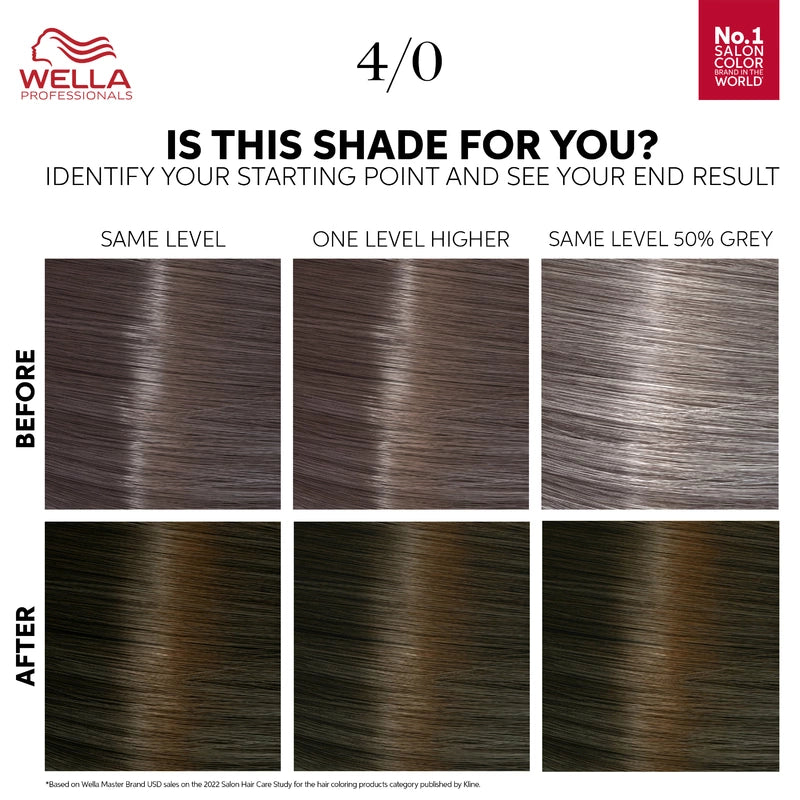 WELLA Color Touch Pure Naturals Multidimensional Demi-Permanent Color - 4/0 (Medium Brown/Natural)